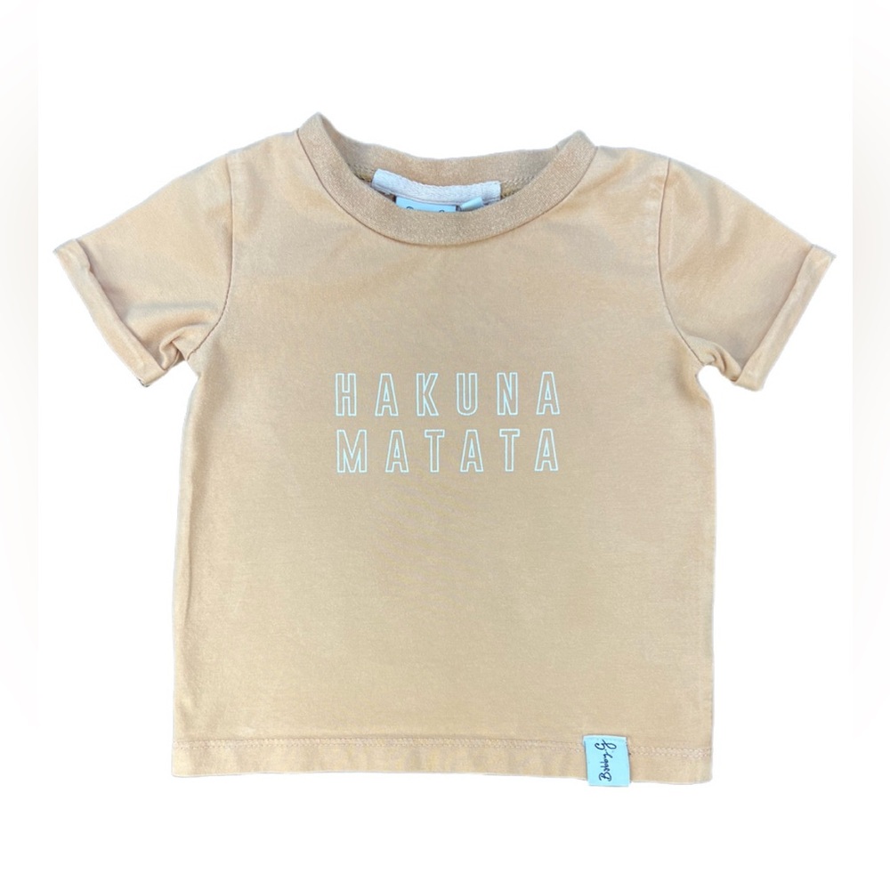 BOBBY G Short Sleeve ‘Hakuna Matata’ Tee- 6-12M